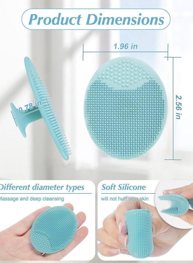 MoHern Face Scrubber, 8 PCS Silicone Face Scrubber Exfoliator for Women, Face Cleansing Brush Blackhead Acne Pore Pad for Deep Cleaning Skin Care - Image 2