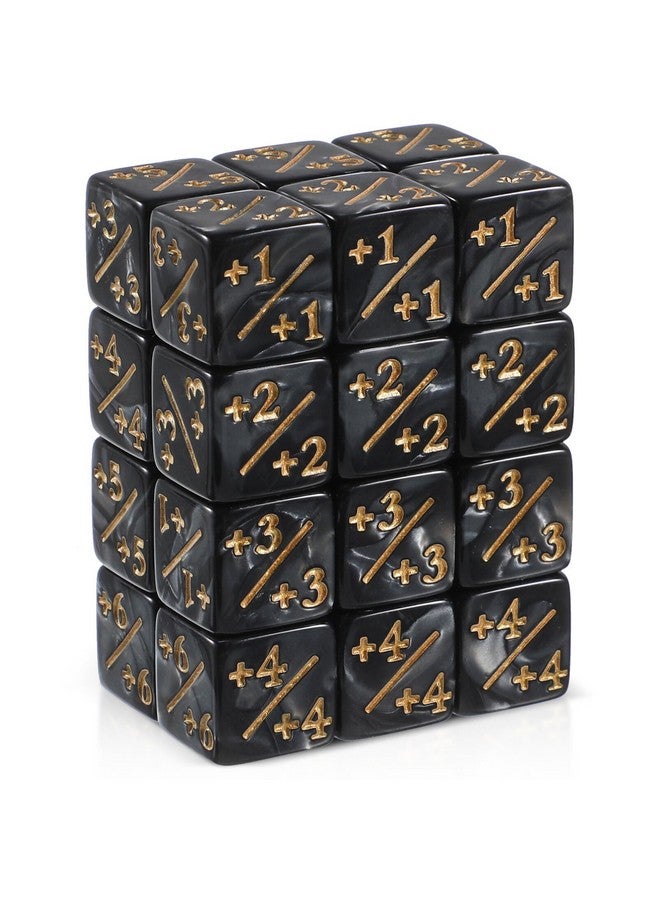 STOBOK 24Pcs Token Dice Counters,Cube Loyalty Dice D6 Dice Acrylic Dice Cube The Gathering Dice Mtg Counter With Mtg, Ccg, Card Gaming Accessory - Image 1