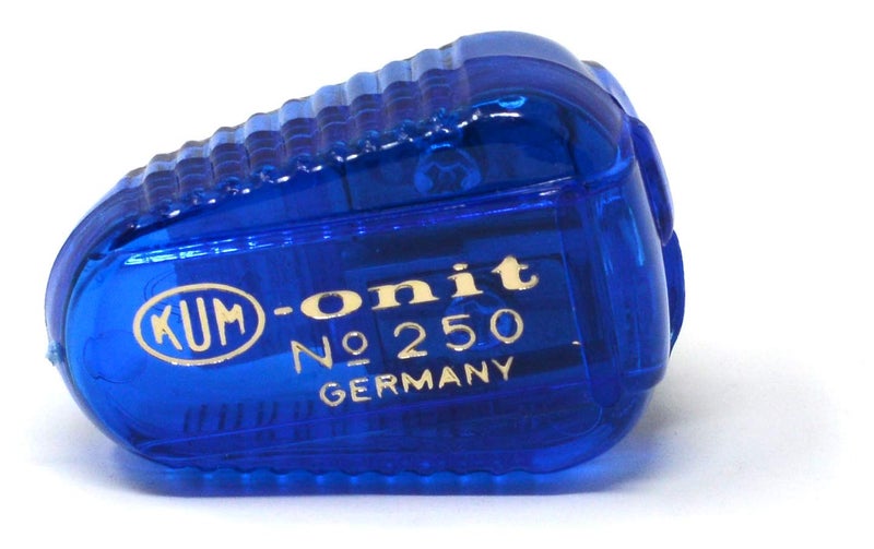 Kum 105.11.21 Polystyrene Lead Pointer 2-Hole Pencil Sharpeners with Container, Colors Vary - Image 1