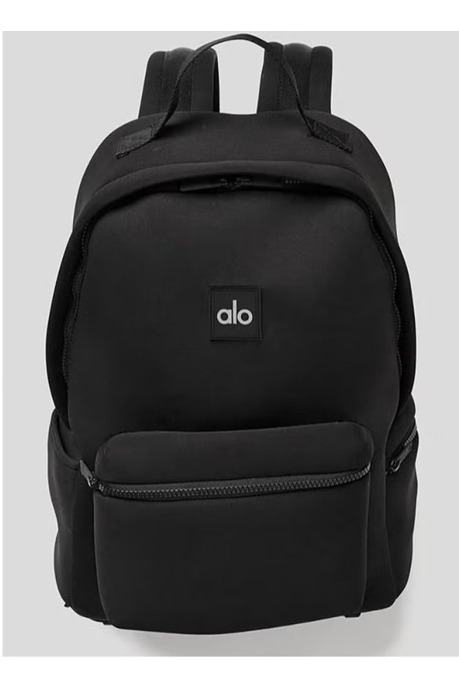 alo ALO double-shoulder backpack, water-resistant matte black fitness bag - Image 1