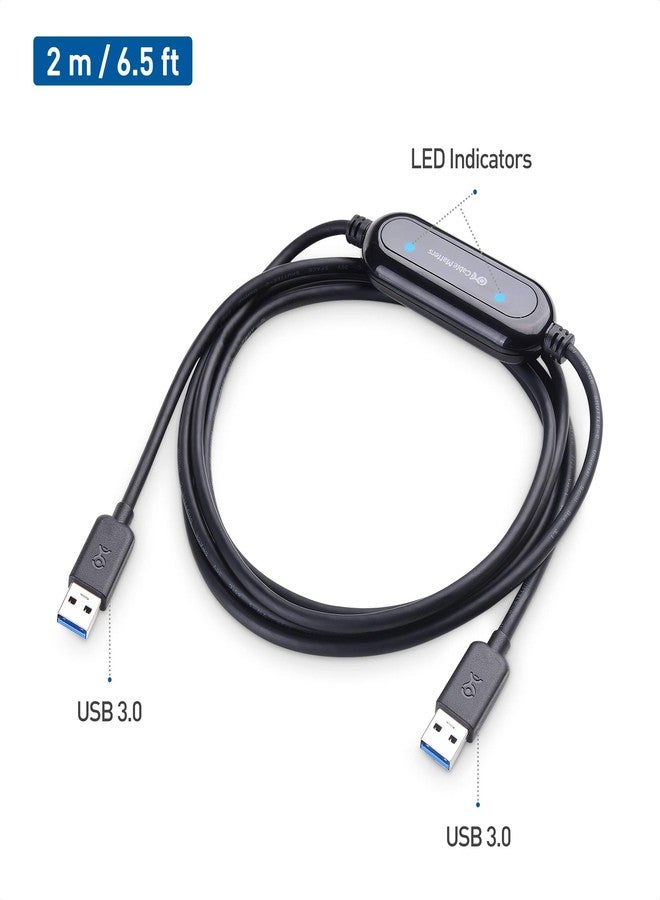 Cable Matters USB 3.0 Data Transfer Cable PC to PC for Windows, USB Transfer Cable in 6.6 ft - Easy Computer Sync Software Key Included, Works with Windows 11/10/8/7/Vista/XP, Compatible with PCMover - Image 3