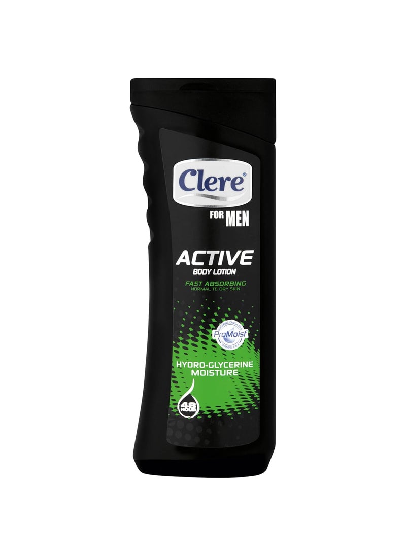 CLERE CLERE For Men Active Body Lotion  HydroGlycerine Moisture  400mL 