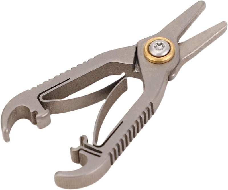 Nose Hair Beauty Scissor, Ti Alloy Round Tip Grooming Scissor Nose Hair Trimming Tool for Eyebrows Beard - Image 1