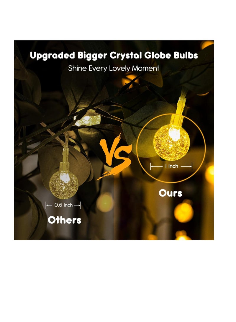 general String Lights Battery Operated - 17 ft 30 LED Globe Fairy Lights with Remote and 8 Modes, Waterproof for Bedroom Tent Loft Camping Porch Patio Party Wedding Decor - Image 5