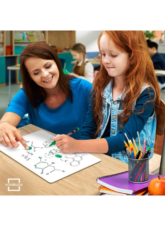 Scribbledo 11”X14” Large Graph Dry Erase Grid Board Double-Sided White Board .75” Cells Drawing Math Grid Lines Graphing Charts Whiteboard For Home School Classroom Teachers And Students  - Image 4