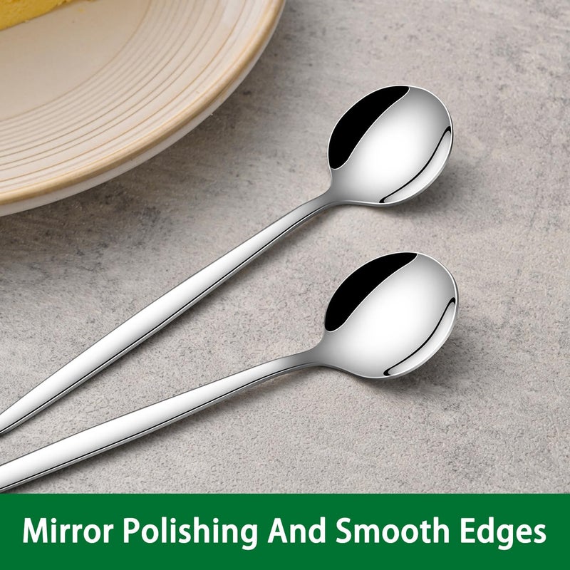 Dehov 5.1 Inches Stainless Steel Coffee & Tea Spoon,6-Piece Cute Mini Spoons For Dessert,Small Espresso Spoons For Dessert,Cute Tiny Spoon - Image 4