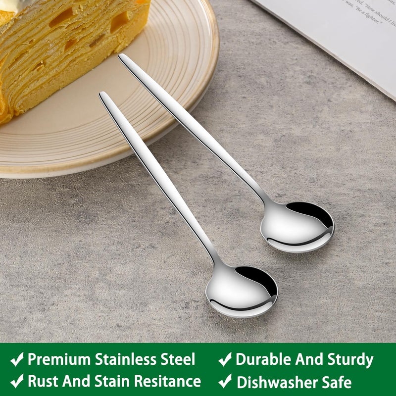 Dehov 5.1 Inches Stainless Steel Coffee & Tea Spoon,6-Piece Cute Mini Spoons For Dessert,Small Espresso Spoons For Dessert,Cute Tiny Spoon - Image 3