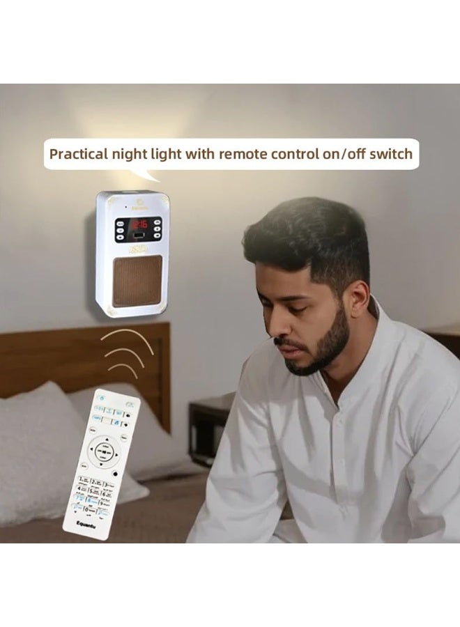 لاكوز مكبر صوت القرآن الكريم SQ669 مع جهاز تحكم عن بعد، تلاوة كاملة للقرآن الكريم بصوت قراء مشهورين، ترجمة متعددة اللغات، مكبر صوت بلوتوث، راديو FM، يدعم منفذ USB وبطاقة TF، بطارية قابلة للشحن - Image 4