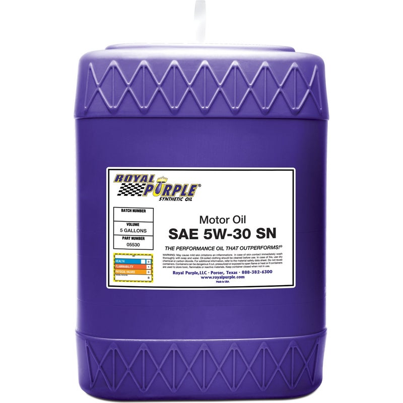 Royal Purple زيت محرك صناعي عالي الأداء SAE 5W-30 مرخص من API - 5 جالون - Image 4
