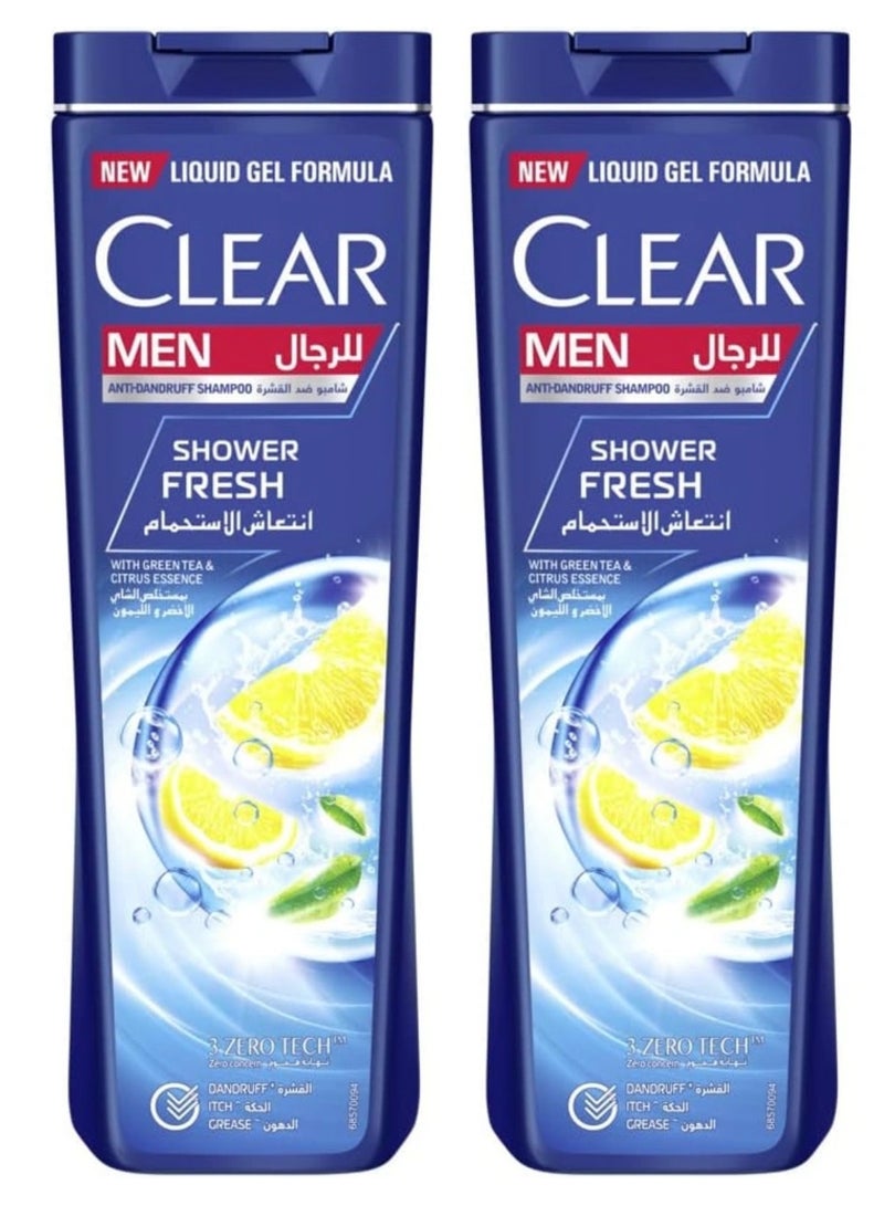 كلير قطعتين من شامبو ضد القشرة انتعاش الاستحمام للرجال - ١٩٠ مل - Image 2