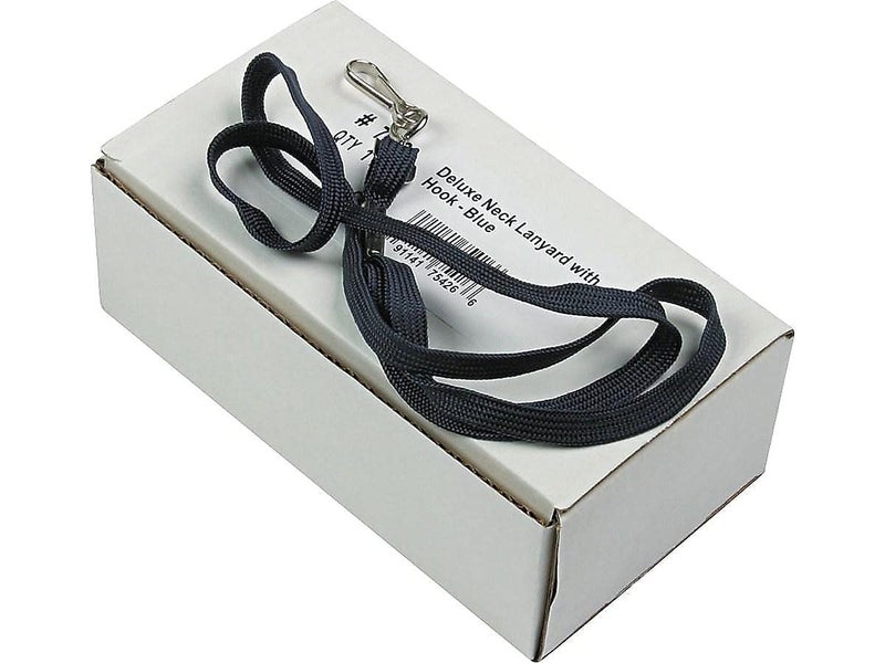 Advantus 75426 Deluxe Lanyards, J-Hook Style, 36-Inch Long, Blue, 24/Box - Image 3