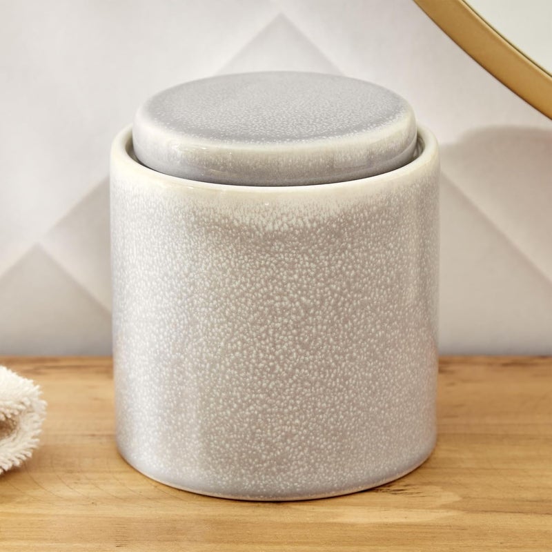 Home Centre Home Centre Noelle Reactive Ceramic Cotton Jar  - Image 1