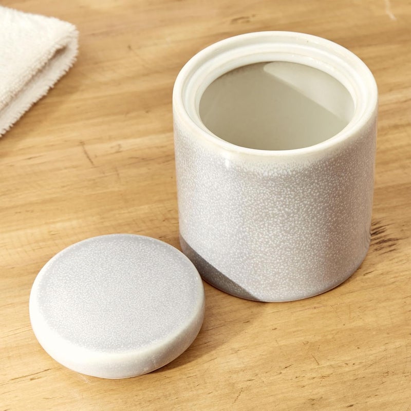 Home Centre Home Centre Noelle Reactive Ceramic Cotton Jar  - Image 5