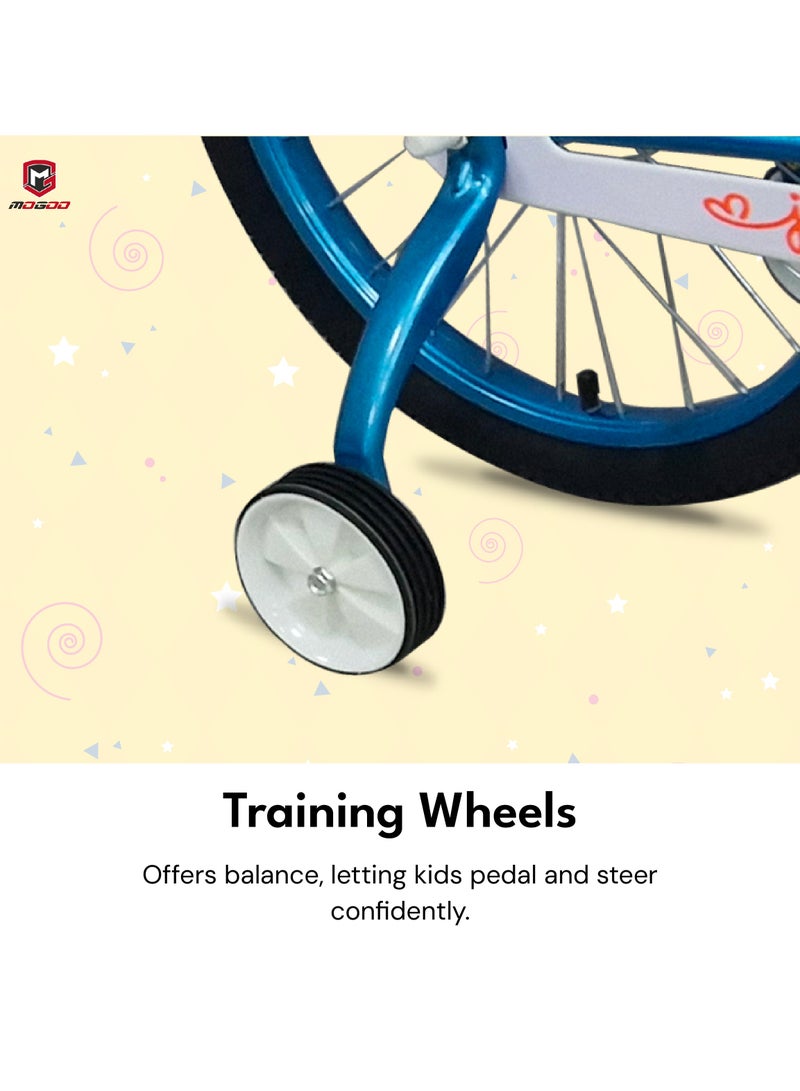 MOGOO Joy 20-Inch Girls Bike | 20-Inch Wheel Size | Adjustable Seat | Blue Color - Image 5