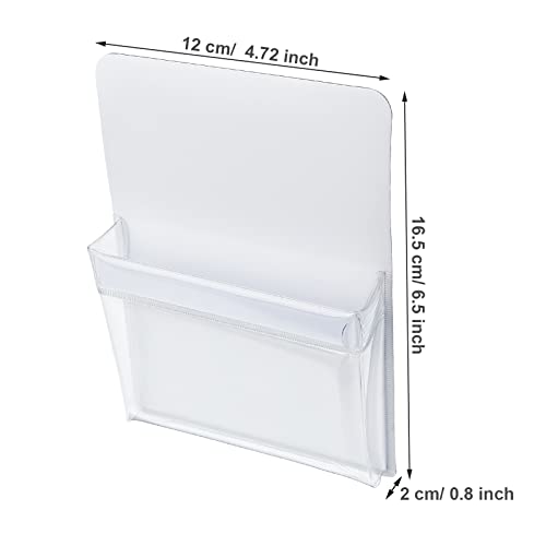 TecUnite 2 Pieces Magnetic Pencil Holder Plastic Cup Pencil Holders Storage Pocket for Refrigerator Whiteboard Pens Markers Locker Accessories - Image 2