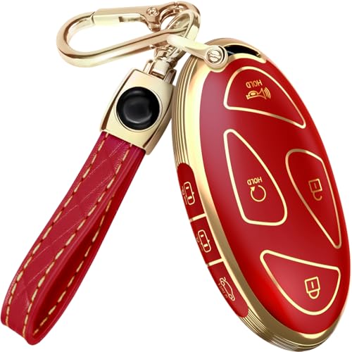 Lucrum Compatible with Hyundai Key Fob Cover Keychain - Image 1