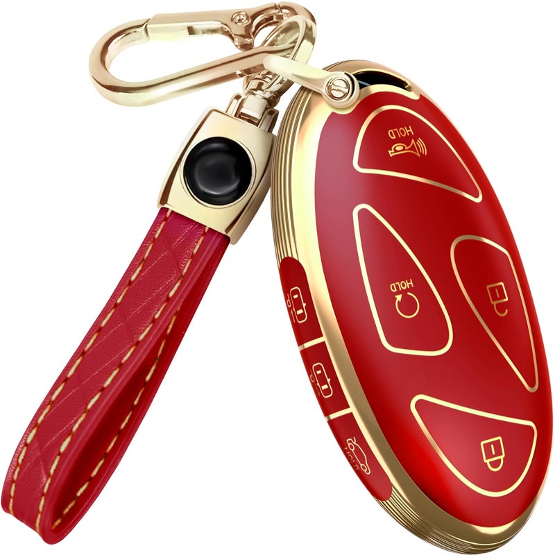 Lucrum Compatible with Hyundai Key Fob Cover Keychain - Image 3