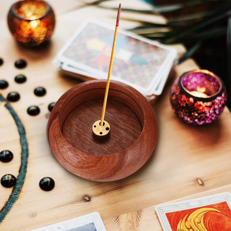 Bowl-shaped Censer Home Temple Incense Burning Tray Desktop Censer Ornament - Image 5