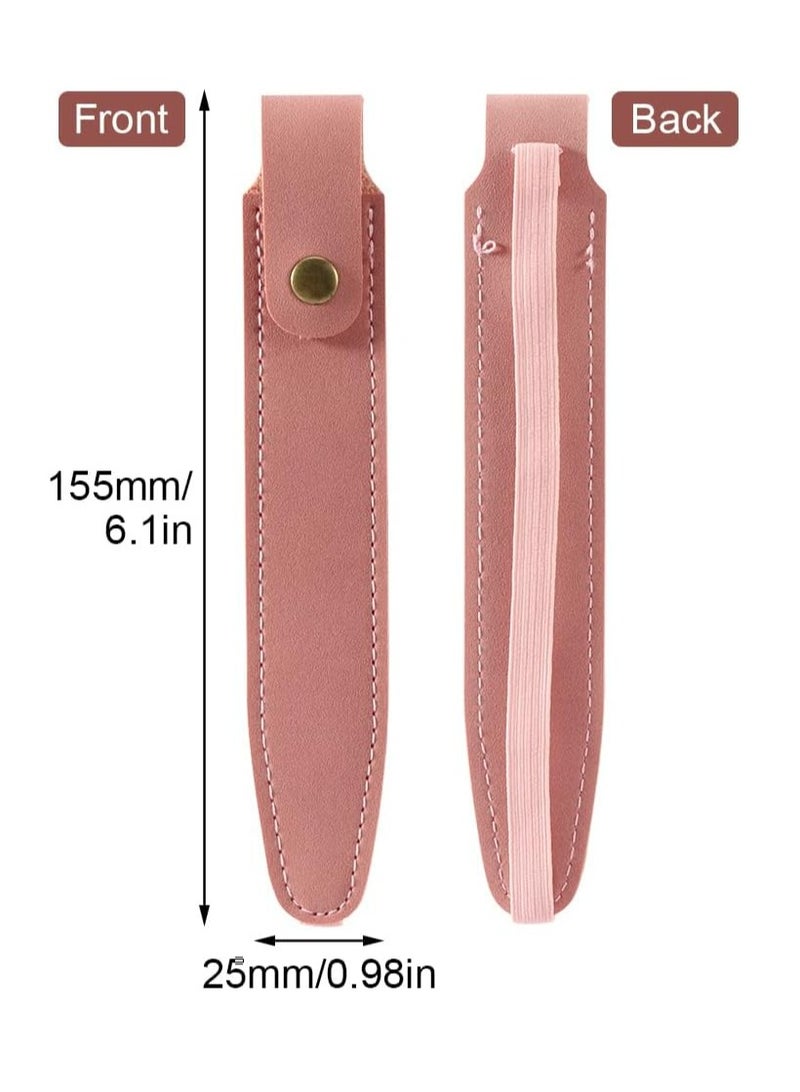 Oasisgalore 5Pcs Elastic Pen Holder for Notebook PU Leather Pencil Pouch Holder for Journal  - Image 2
