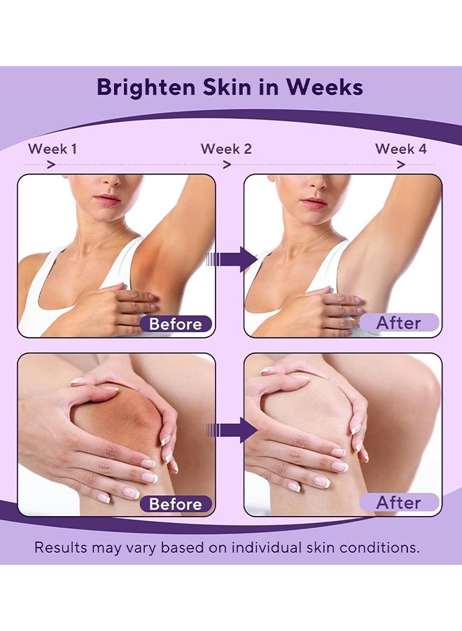 Feimuko Underarm Whitening Cream, Skin Lightening Cream For Dark Underarm, Brightening Bleaching Cream, Neck, Armpit, Knees, Elbows, Private Areas, Intimate Areas, Brightening Cream Dark Spot Remover Corrector, 50ml - Image 3