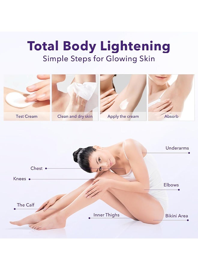 Feimuko Underarm Whitening Cream, Skin Lightening Cream For Dark Underarm, Brightening Bleaching Cream, Neck, Armpit, Knees, Elbows, Private Areas, Intimate Areas, Brightening Cream Dark Spot Remover Corrector, 50ml - Image 4