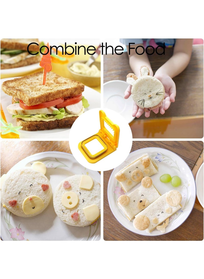 Helimix HELIMIX Sandwich Cutter and Sealer for Kids Lunch Easy Uncrustable Sandwich Maker Mould Cutter Bread Press DIY  - Image 5