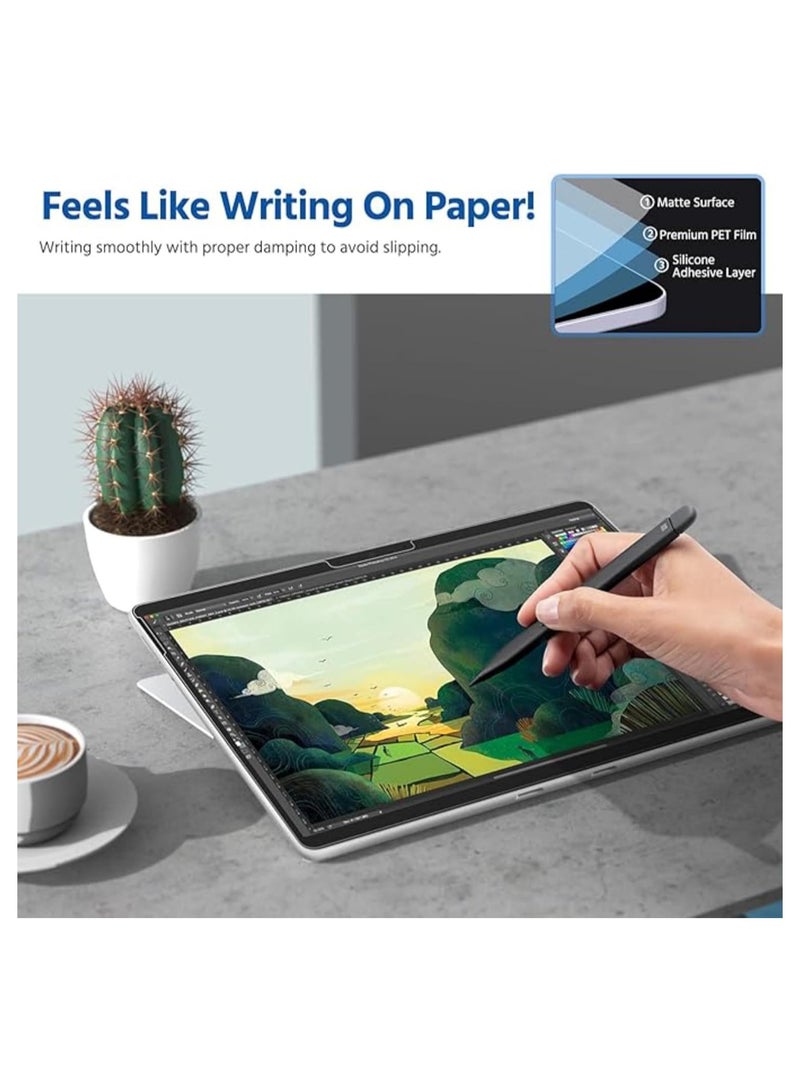 2 Pack Paper Screen Protectors for Microsoft Surface Pro 11 2024/Surface Pro 9/Surface Pro 8/Surface Pro X 13’ Anti-Glare Matte Paper PET Film, Scratch Resistant, Compatible with Surface Pen - Image 4