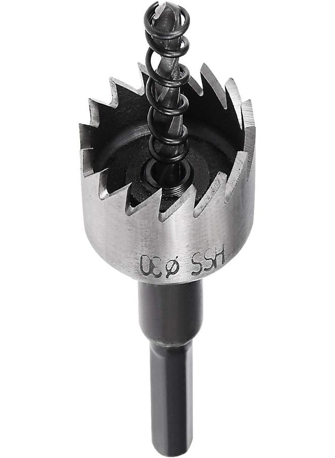 UPTODATETOOLS مثقاب منشار ثقب من الفولاذ عالي السرعة (HSS) مقاس 30 مم من UPTODATETOOLS لقطع المعادن والسبائك والخشب - Image 1