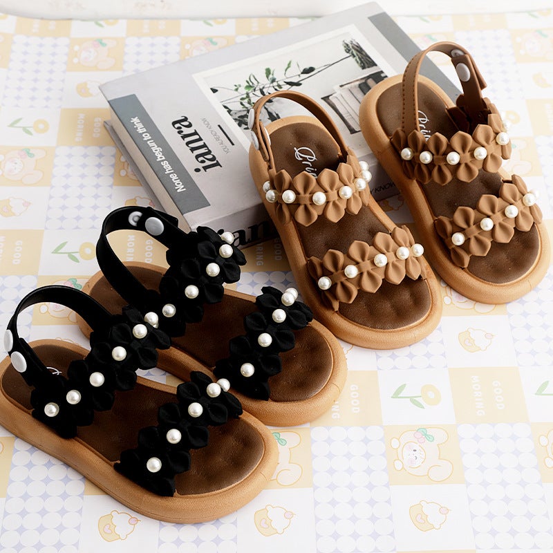 Children'S Sandals 0-3 Years Old Non-Slip Soft Sole Outer Wear Baotou Sandals Toddler Shoes Room - Image 2