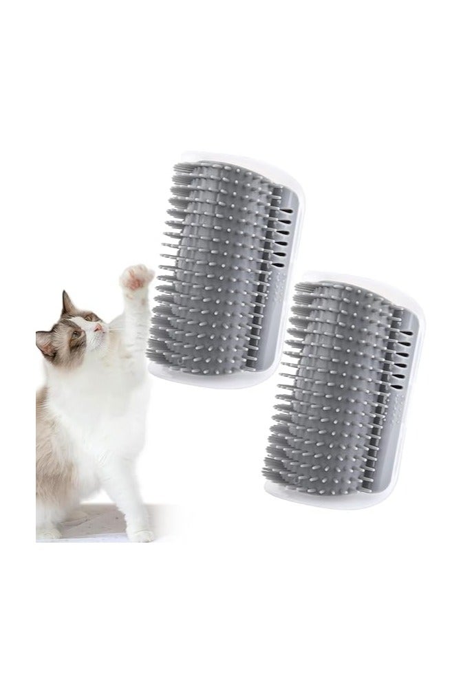 Cat Hair Remover Massage Brush - Wall Mounted Self Cleaning Tool - Fur Massage and Reduce Shedding - Easy to Install and Clean - Suitable for All Types of Cats multicolor - Image 1