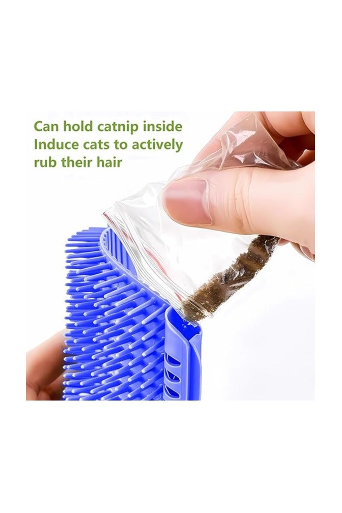 Cat Hair Remover Massage Brush - Wall Mounted Self Cleaning Tool - Fur Massage and Reduce Shedding - Easy to Install and Clean - Suitable for All Types of Cats multicolor - Image 5