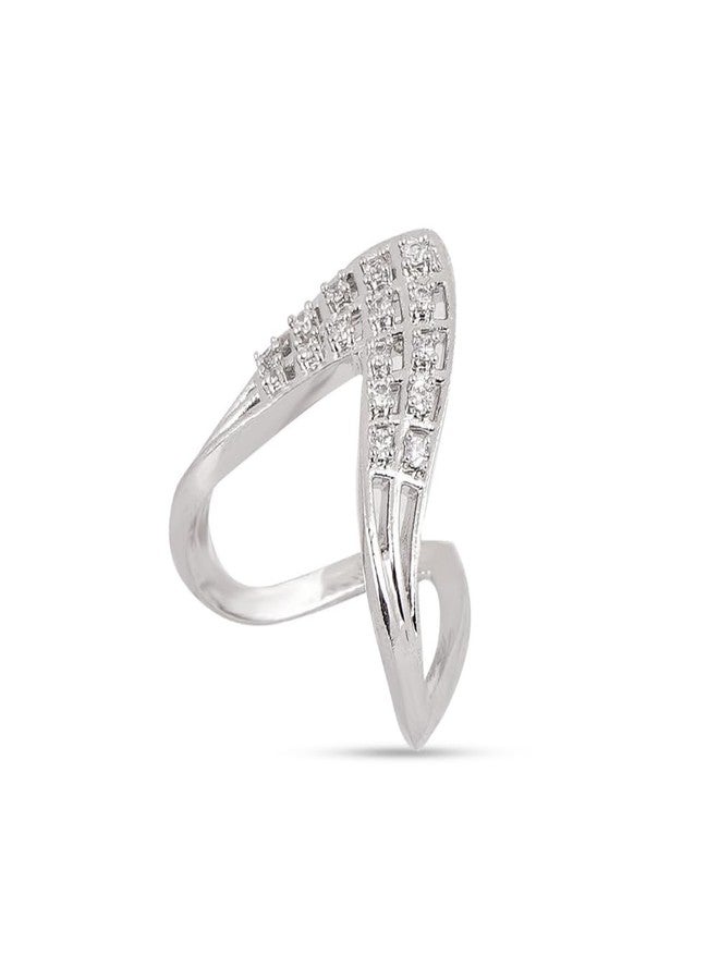 ZEELLO American Diamond Vanki Ring for WomenTraditional and Modern Look Ring for Festive, Wedding - Image 5