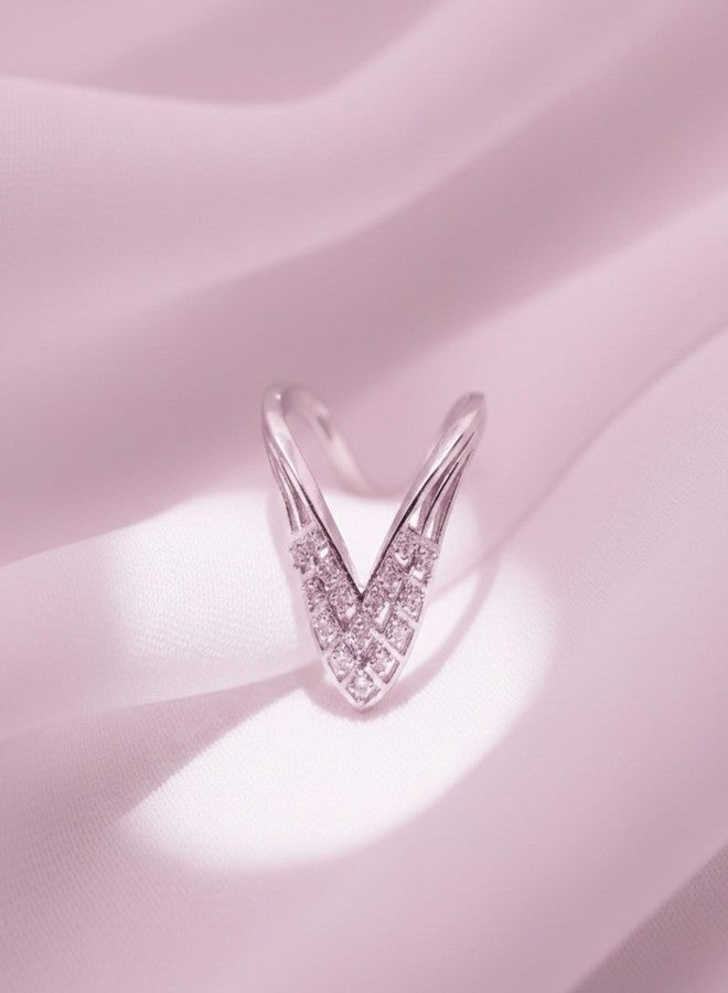 ZEELLO American Diamond Vanki Ring for WomenTraditional and Modern Look Ring for Festive, Wedding - Image 4