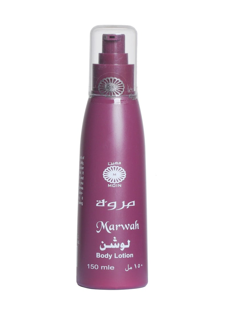 Moin Marwah Lotion 150ml - Woody Amber with Warm Spicy, Fresh Spicy & White Floral Notes - Aromatic Lotion for Hydrated, Smooth Skin with Long-Lasting Fragrance  - Image 1