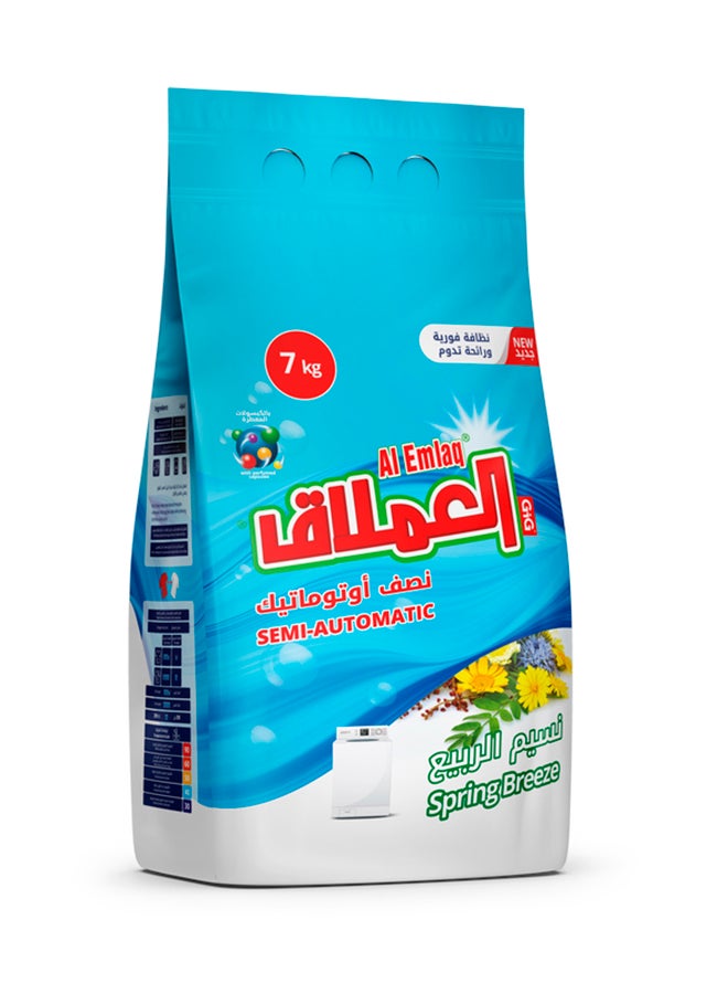 Al Emlaq Powder Detergent Semi Automatic Spring Breeze 7kg - Image 1