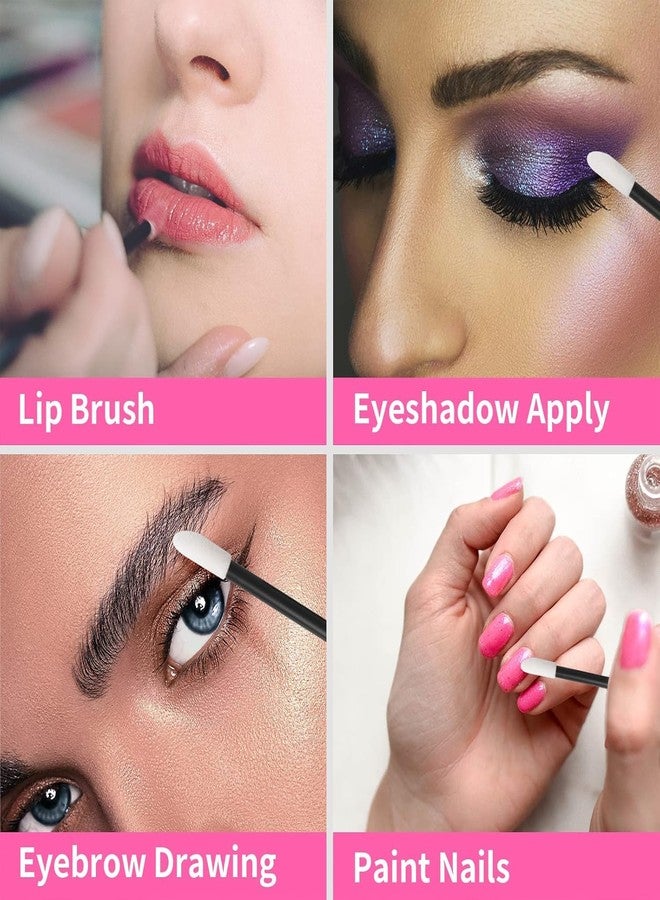 Ruby Face RUBYFACE Lip Brush, Lips Applicator/Disposable Makeup Lip Brushes, Lips Wands Lip Brush Applicator Lipstick Brush Lip Gloss Applicator Mascara Brush Makeup Tool, (BLACK, 12 - Pcs) - Image 5