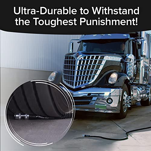 Bulbhead Pocket Hose Silver Bullet 100 ft Turbo Shot Nozzle Multiple Spray Patterns Expandable Garden Hose 3/4 in Solid Aluminum Fittings Lead-Free Lightweight and No-Kink, Black - Image 3