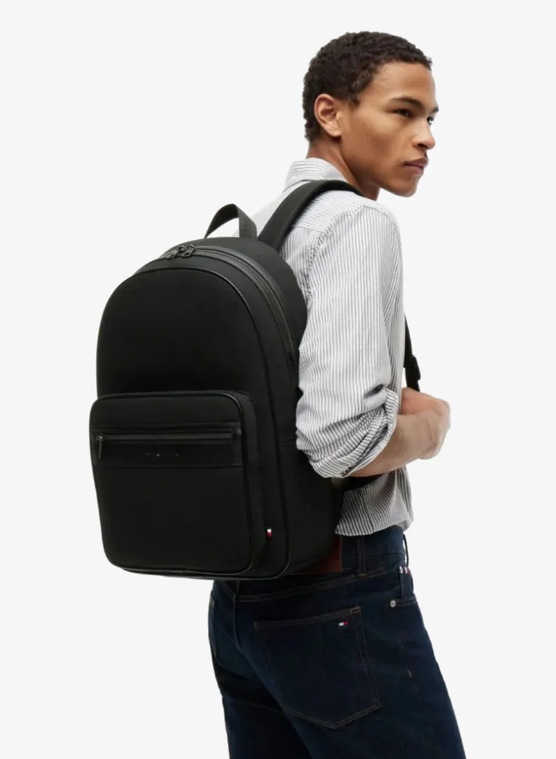 تومي هيلفيغر Logo Double Zip Dome Backpack