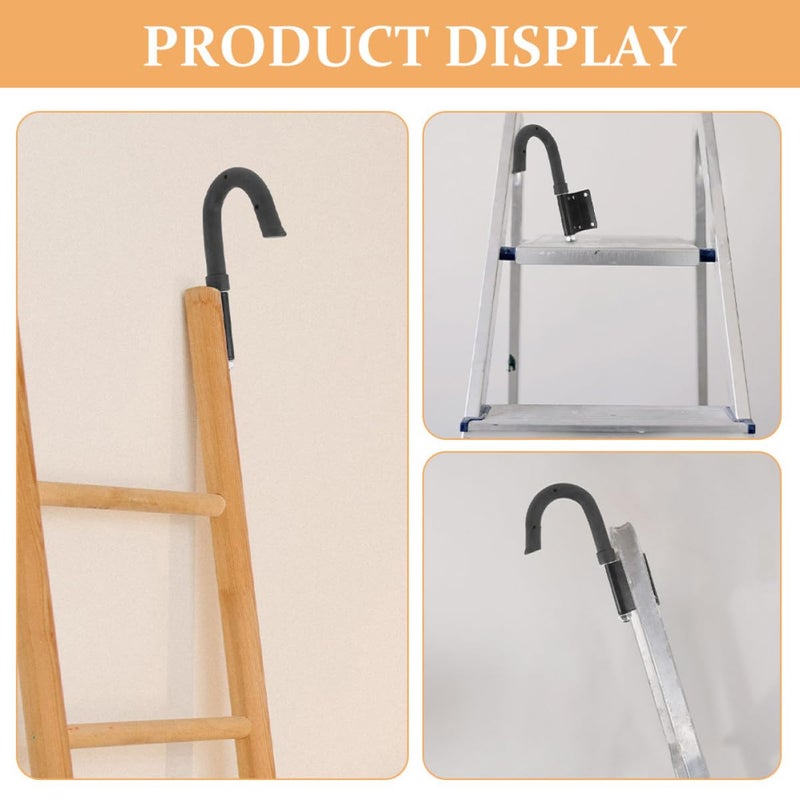 Heavy Duty Extension Ladder Roof Hooks 2pcs Set for Shed Wall Attic Outdoor Use - Image 4
