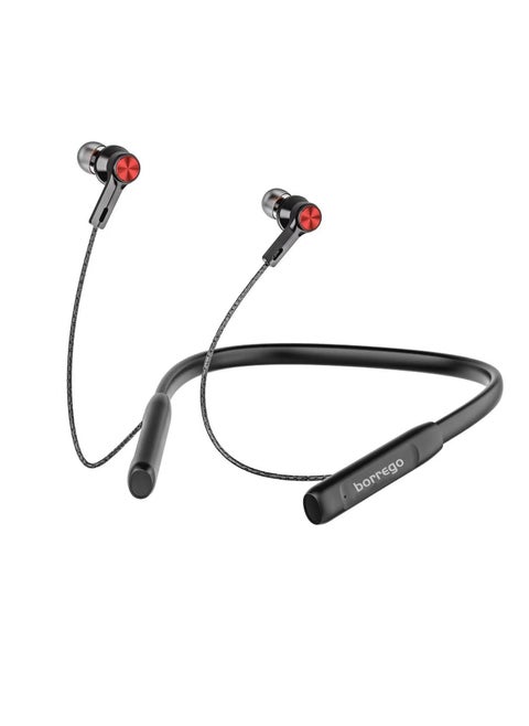 BH213 Wireless Bluetooth Earphone With Magnetic, 20 Hours Music Time- Red