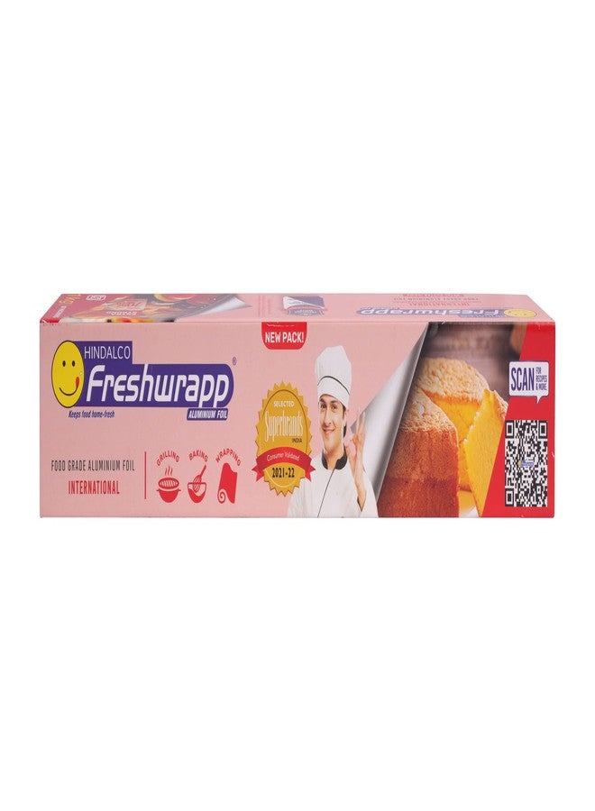 Freshwrapp Hindalco Freshwrapp International Aluminium Foil 1 Kilo Gram Net, 18 microns |Food Packing, Wrapping , Storing , Serving and Cooking (Baking , Grilling , Roasting, Freezing) - Image 1