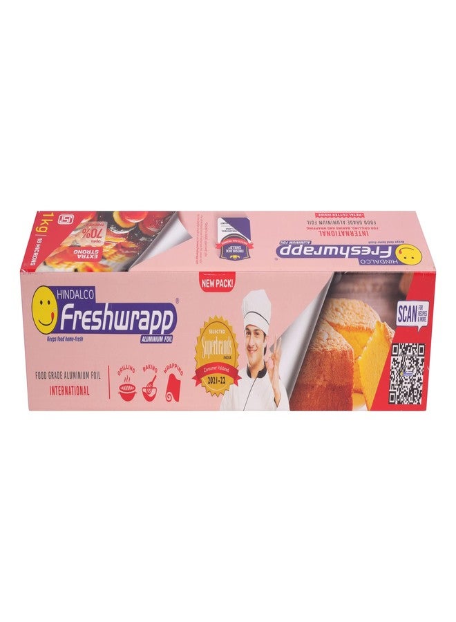 Freshwrapp Hindalco Freshwrapp International Aluminium Foil 1 Kilo Gram Net, 18 microns |Food Packing, Wrapping , Storing , Serving and Cooking (Baking , Grilling , Roasting, Freezing) - Image 2