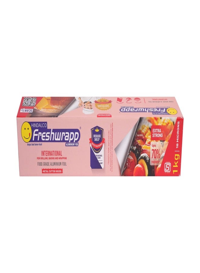 Freshwrapp Hindalco Freshwrapp International Aluminium Foil 1 Kilo Gram Net, 18 microns |Food Packing, Wrapping , Storing , Serving and Cooking (Baking , Grilling , Roasting, Freezing) - Image 4