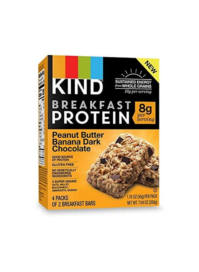 KIND Kind Breakfast Bars New Variety 5 Pack. 1 Box of each: Dark Chocolate, Honey Oat, Peanut Butter, Almond Butter. Total of 40 Bars  - Image 4