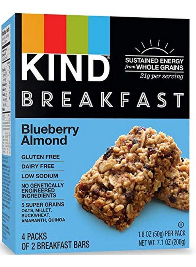 KIND Kind Breakfast Bars New Variety 5 Pack. 1 Box of each: Dark Chocolate, Honey Oat, Peanut Butter, Almond Butter. Total of 40 Bars  - Image 5