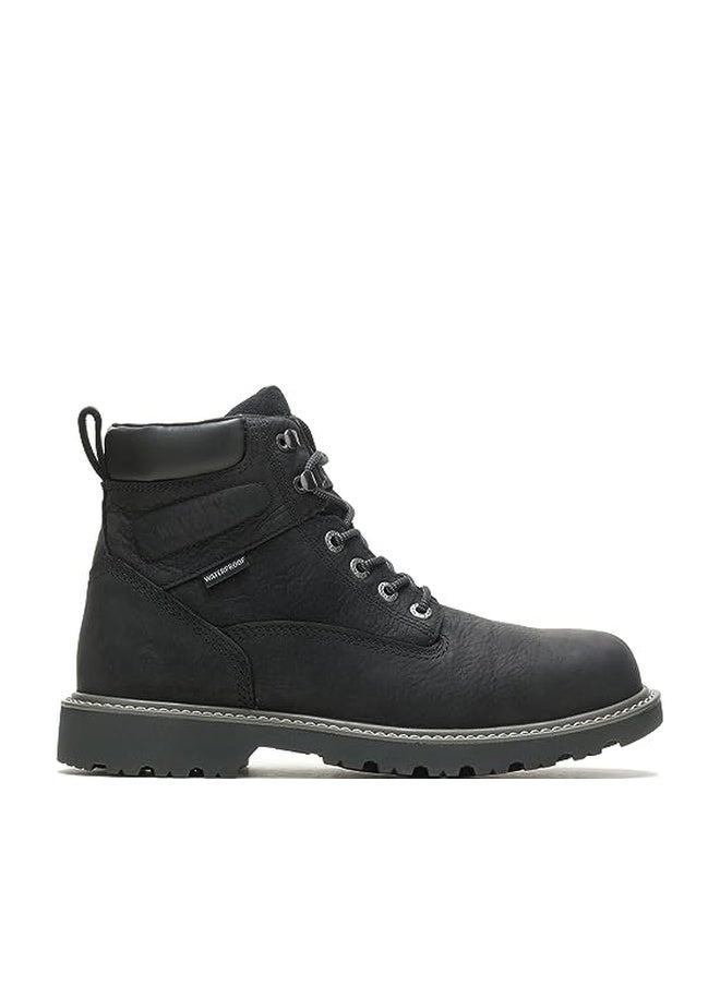 WOLVERINE mens Floorhand 6" Waterproof Boot, Black, 9 US - Image 1