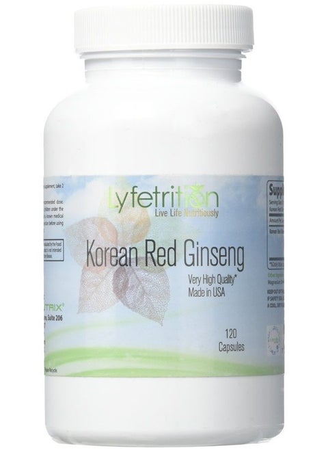 Korean Red Panax Ginseng Extract (Root)- 120T Capsules, Ginseng Supplement for Better Mobility and Wellbeing