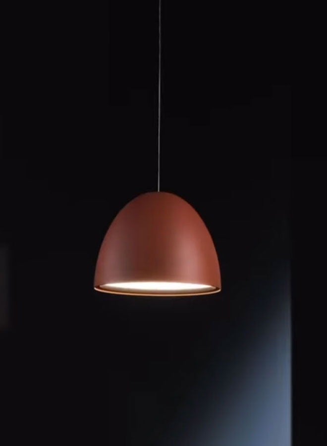 ٍSiera Light Fritz Dom pendant lighting in terra orange size 60 cm warm light 85 watt P0545  - Image 1