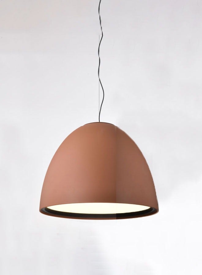 ٍSiera Light Fritz Dom pendant lighting in terra orange size 60 cm warm light 85 watt P0545  - Image 2