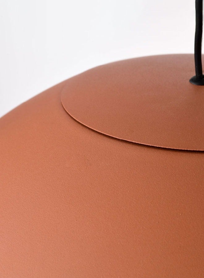 ٍSiera Light Fritz Dom pendant lighting in terra orange size 60 cm warm light 85 watt P0545  - Image 3